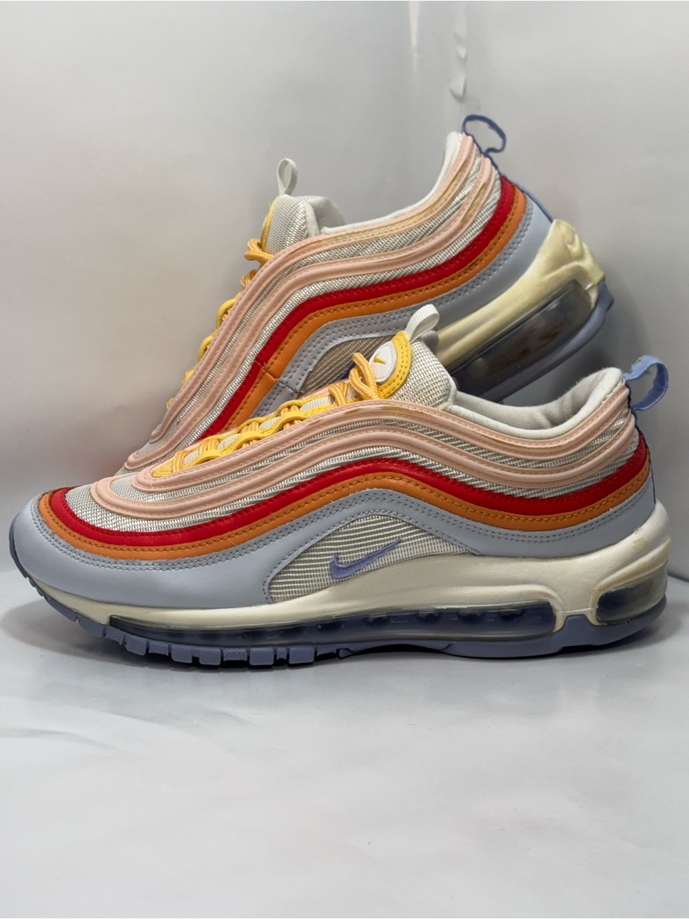 Nike Air Max 97 Women’s Size 8 Grey Light Thistle Running Athletic Shoes CW5588
